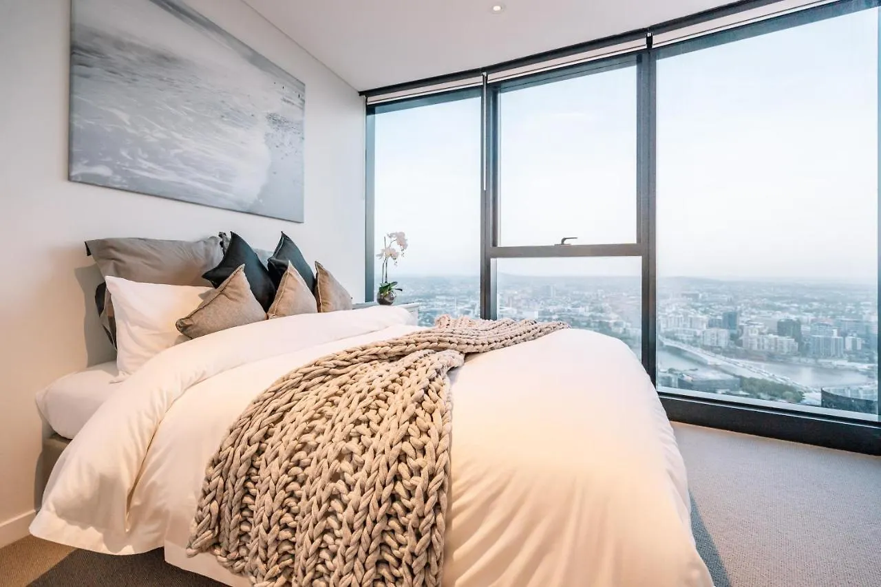 布里斯班 Heavenly Views Above 60F - New Luxury 2Bd/2Bath.酒店 澳大利亚