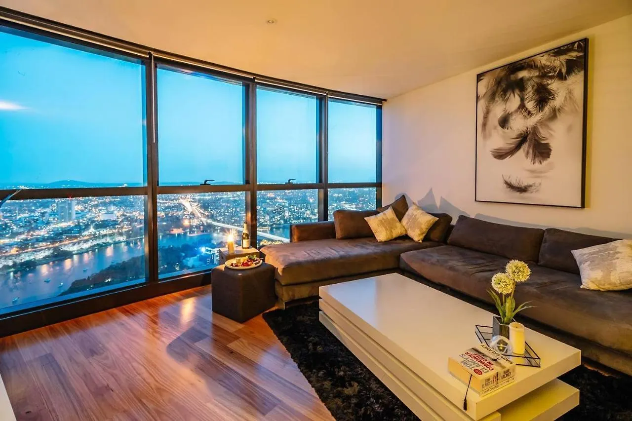 布里斯班 Heavenly Views Above 60F - New Luxury 2Bd/2Bath.酒店