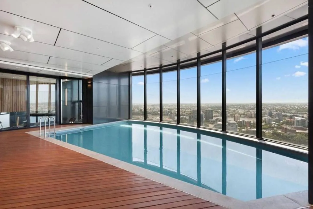 布里斯班 Heavenly Views Above 60F - New Luxury 2Bd/2Bath.酒店 0*,  澳大利亚