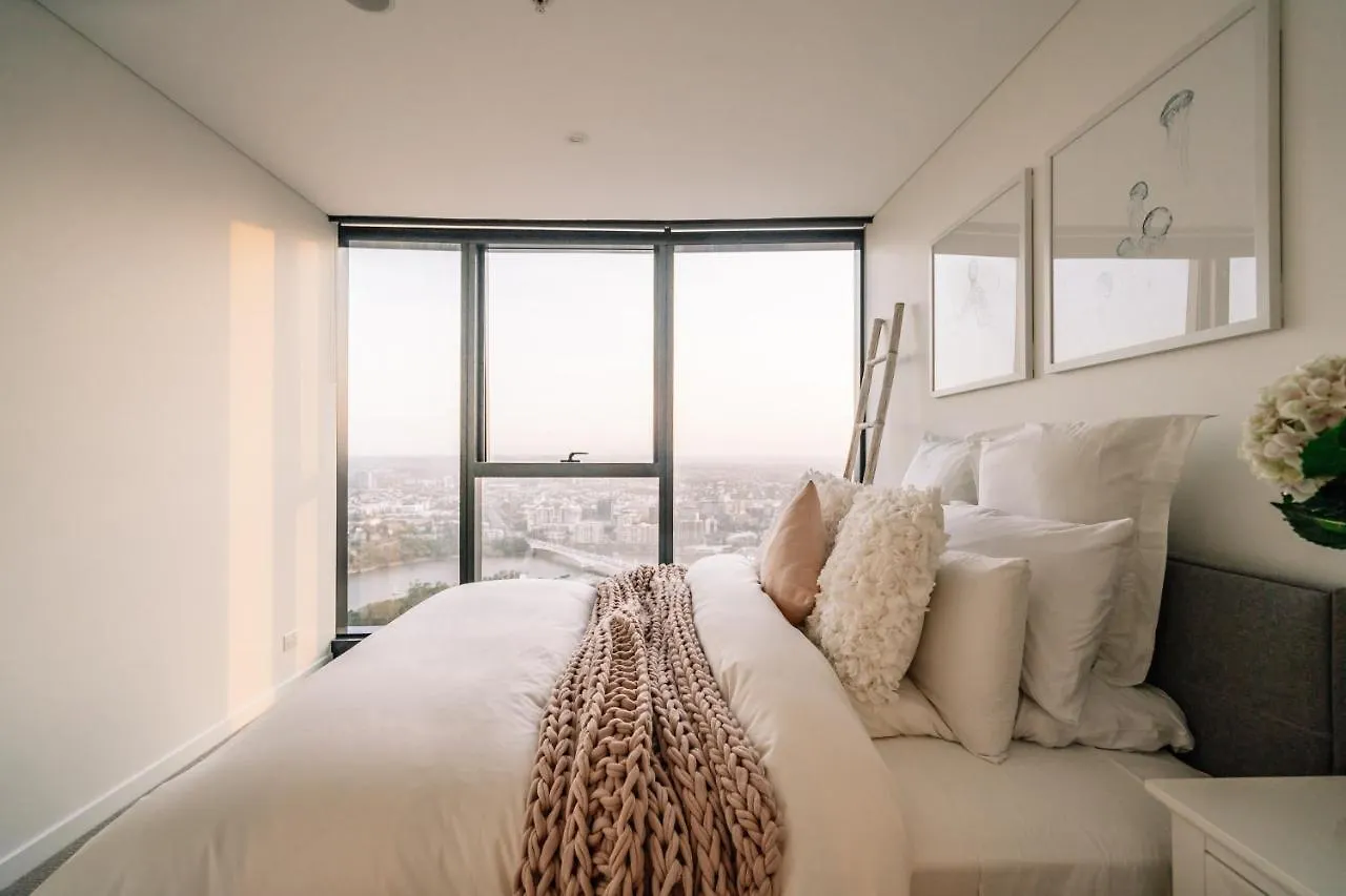 布里斯班 Heavenly Views Above 60F - New Luxury 2Bd/2Bath.酒店 0*,  澳大利亚