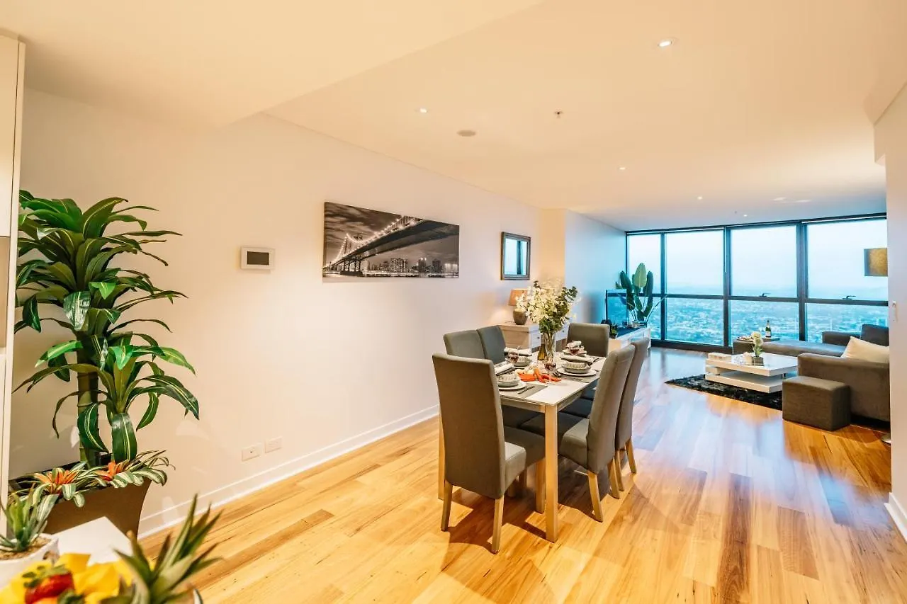 公寓 布里斯班 Heavenly Views Above 60F - New Luxury 2Bd/2Bath.酒店