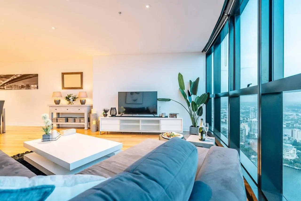 布里斯班 Heavenly Views Above 60F - New Luxury 2Bd/2Bath.酒店 0*,  澳大利亚